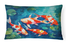 Load image into Gallery viewer, Koi Fish Throw Pillow
