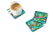 Load image into Gallery viewer, Koi Fish Coasters - Set of 4 Lightweight Foam, Absorbent Drink Coasters