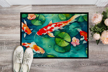 Load image into Gallery viewer, Koi Fish Doormat - Large 24x36 – Indoor/Outdoor Floor Mat with Artistic Flair