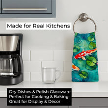 Load image into Gallery viewer, Koi Fish Kitchen Towel DAC2801KTWL