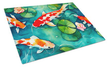 Load image into Gallery viewer, Koi Fish Glass Cutting Boards – Durable, Decorative Kitchen Art Large