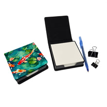 Load image into Gallery viewer, Koi Fish PU Leather Note Paper Holder