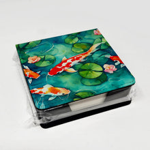 Load image into Gallery viewer, Koi Fish PU Leather Note Paper Holder