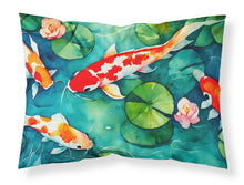 Load image into Gallery viewer, Koi Fish Standard Pillowcase – Artistic Decorative Front, White Back