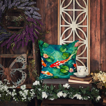 Load image into Gallery viewer, Koi Fish Throw Pillow