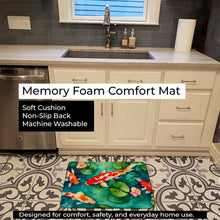 Load image into Gallery viewer, Koi Fish Memory Foam Kitchen Mat DAC2801RUG