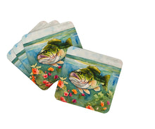 Load image into Gallery viewer, Largemouth Bass Coasters - Set of 4 Lightweight Foam, Absorbent Drink Coasters