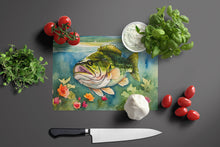 Load image into Gallery viewer, Largemouth Bass Glass Cutting Boards – Durable, Decorative Kitchen Art Large