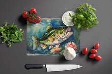 Load image into Gallery viewer, Largemouth Bass Glass Cutting Boards – Durable, Decorative Kitchen Art Large
