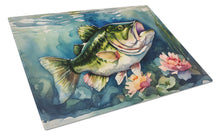 Load image into Gallery viewer, Largemouth Bass Glass Cutting Boards – Durable, Decorative Kitchen Art Large
