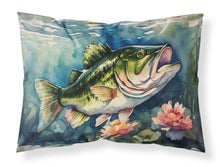 Load image into Gallery viewer, Largemouth Bass Standard Pillowcase – Artistic Decorative Front, White Back