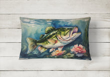 Load image into Gallery viewer, Largemouth Bass Throw Pillow