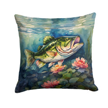 Load image into Gallery viewer, Largemouth Bass Throw Pillow
