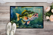 Load image into Gallery viewer, Largemouth Bass Doormat - Large 24x36 – Indoor/Outdoor Floor Mat with Artistic Flair