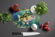 Load image into Gallery viewer, Largemouth Bass Glass Cutting Boards – Durable, Decorative Kitchen Art Large