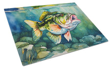 Load image into Gallery viewer, Largemouth Bass Glass Cutting Boards – Durable, Decorative Kitchen Art Large