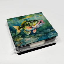 Load image into Gallery viewer, Largemouth Bass PU Leather Note Paper Holder