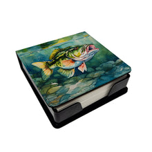 Load image into Gallery viewer, Largemouth Bass PU Leather Note Paper Holder