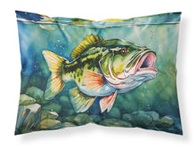 Load image into Gallery viewer, Largemouth Bass Standard Pillowcase – Artistic Decorative Front, White Back