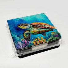 Load image into Gallery viewer, Loggerhead Sea Turtle PU Leather Note Paper Holder