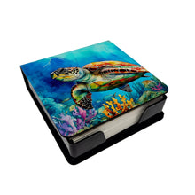 Load image into Gallery viewer, Loggerhead Sea Turtle PU Leather Note Paper Holder
