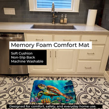 Load image into Gallery viewer, Loggerhead Sea Turtle Memory Foam Kitchen Mat DAC2805RUG