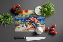 Load image into Gallery viewer, Loggerhead Sea Turtle Glass Cutting Boards – Durable, Decorative Kitchen Art Large