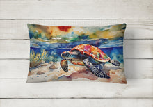 Load image into Gallery viewer, Loggerhead Sea Turtle Throw Pillow