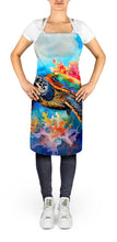 Load image into Gallery viewer, Loggerhead Sea Turtle Apron – Artist-Designed Kitchen, BBQ &amp; Craft Apron