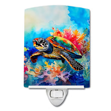 Load image into Gallery viewer, Loggerhead Sea Turtle Ceramic Night Light
