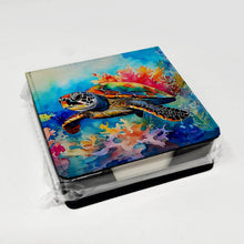 Load image into Gallery viewer, Loggerhead Sea Turtle PU Leather Note Paper Holder