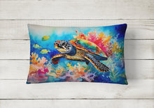 Load image into Gallery viewer, Loggerhead Sea Turtle Throw Pillow