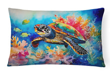 Load image into Gallery viewer, Loggerhead Sea Turtle Throw Pillow