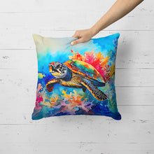 Load image into Gallery viewer, Loggerhead Sea Turtle Throw Pillow