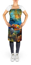 Load image into Gallery viewer, Loggerhead Sea Turtle Apron – Artist-Designed Kitchen, BBQ &amp; Craft Apron