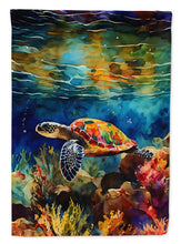 Load image into Gallery viewer, Loggerhead Sea Turtle Garden Flag – Outdoor Decorative Yard Flag