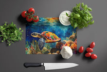 Load image into Gallery viewer, Loggerhead Sea Turtle Glass Cutting Boards – Durable, Decorative Kitchen Art Large