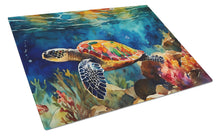 Load image into Gallery viewer, Loggerhead Sea Turtle Glass Cutting Boards – Durable, Decorative Kitchen Art Large