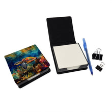 Load image into Gallery viewer, Loggerhead Sea Turtle PU Leather Note Paper Holder