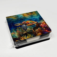 Load image into Gallery viewer, Loggerhead Sea Turtle PU Leather Note Paper Holder