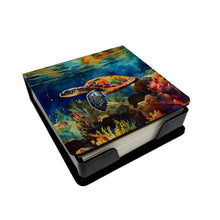Load image into Gallery viewer, Loggerhead Sea Turtle PU Leather Note Paper Holder