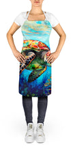 Load image into Gallery viewer, Loggerhead Sea Turtle Apron – Artist-Designed Kitchen, BBQ &amp; Craft Apron