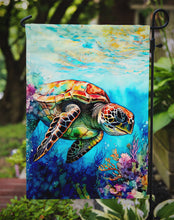 Load image into Gallery viewer, Loggerhead Sea Turtle Garden Flag – Outdoor Decorative Yard Flag