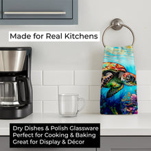Load image into Gallery viewer, Loggerhead Sea Turtle Kitchen Towel DAC2809KTWL