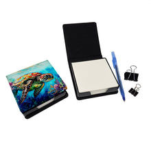 Load image into Gallery viewer, Loggerhead Sea Turtle PU Leather Note Paper Holder