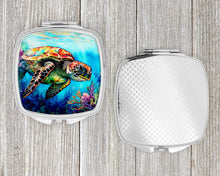 Load image into Gallery viewer, Loggerhead Sea Turtle Compact Mirror – Stylish Purse Mirror with Artistic Covers