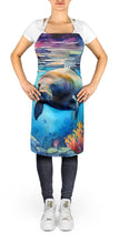 Load image into Gallery viewer, Manatee Apron – Artist-Designed Kitchen, BBQ &amp; Craft Apron
