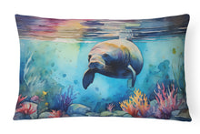Load image into Gallery viewer, Manatee Throw Pillow