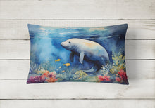 Load image into Gallery viewer, Manatee Throw Pillow