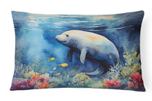 Load image into Gallery viewer, Manatee Throw Pillow
